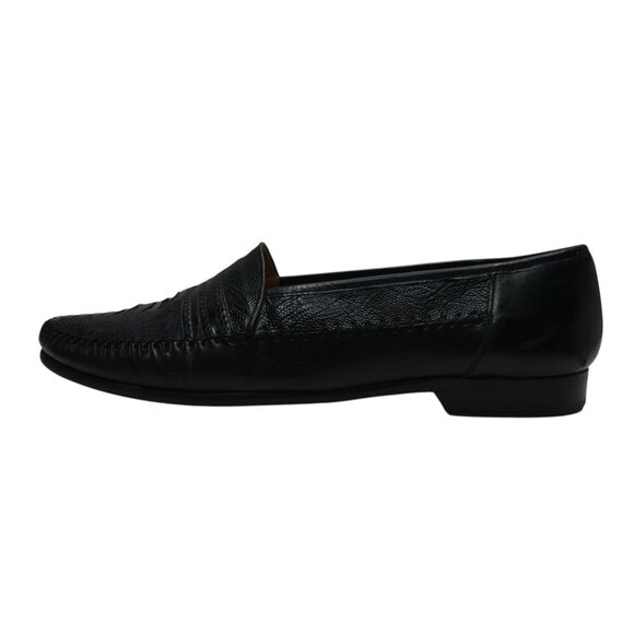 Mezlan Coronado Black Genuine Ostrich Leather Loafers Dress Shoes Mens 13 main image 10